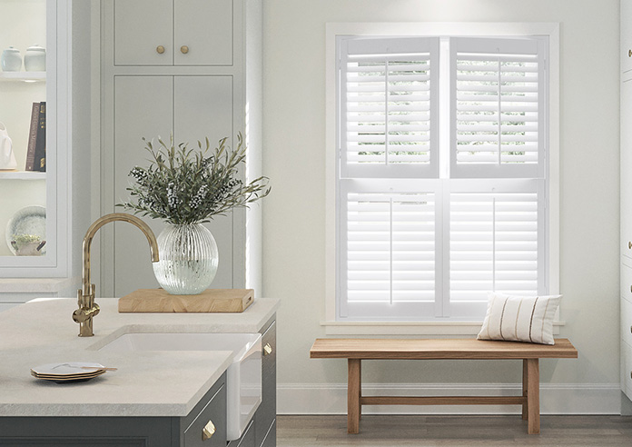 Bromley, Nimbus Grey - Tier on Tier Twist&Fit Plantation Shutter - Image 3